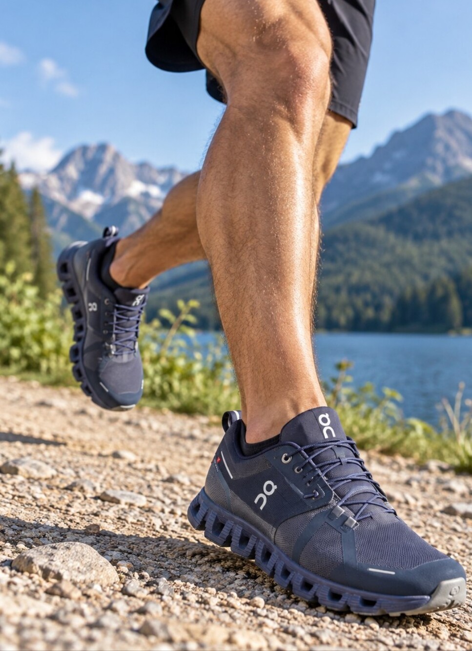 On Cloud Waterproof Men’s Running Shoes Navy Blue US 12 EU 47